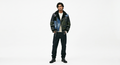 Peltura Men’s Premium Mixed-Media Patchwork Biker Jacket | Faux Leather, Denim & Shearling Moto Coat